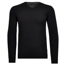 Charger l'image dans la galerie, RAGMAN PULL COTON CASHMERE COL V Noir