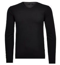 Charger l'image dans la galerie, RAGMAN PULL COTON CASHMERE COL V Noir