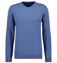 Charger l'image dans la galerie, RAGMAN PULL COL V GRANDE LONGUEUR Bleu