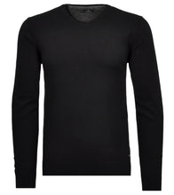 Charger l'image dans la galerie, RAGMAN PULL COL V GRANDE LONGUEUR Noir