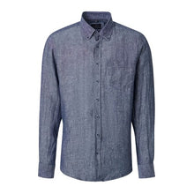 Charger l'image dans la galerie, CASA MODA CHEMISE LIN ML Bleu chiné
