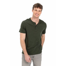 Charger l'image dans la galerie, CAMEL ACTIVE TEE SHIRT BOUTON Kaki