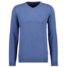 Charger l'image dans la galerie, RAGMAN PULL COL V GRANDE LONGUEUR Bleu