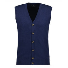 Charger l'image dans la galerie, RAGMAN GILET COTON CASHMERE SANS MANCHES Marine