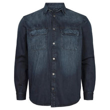 Charger l'image dans la galerie, ALL SIZE CHEMISE JEANS Bleu Foncé SPECIAL GRANDE LONGUEUR