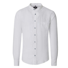 Charger l'image dans la galerie, CASA MODA CHEMISE LIN ML COL MAO Blanc