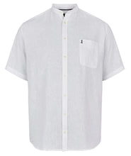 Charger l'image dans la galerie, ALL SIZE CHEMISE LIN COL MAO Blanc
