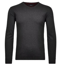 Charger l'image dans la galerie, RAGMAN PULL COTON CASHMERE COL V Anthracite