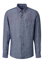 Charger l'image dans la galerie, CASA MODA CHEMISE LIN ML Bleu chiné