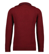 Charger l'image dans la galerie, RAGMAN PULL COTON COL ZIP Bordeaux