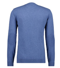 Charger l'image dans la galerie, RAGMAN PULL COTON CASHMERE COL V Bleu