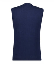 Charger l'image dans la galerie, RAGMAN GILET COTON CASHMERE SANS MANCHES Marine