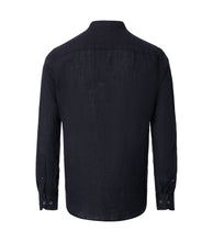 Charger l'image dans la galerie, CASA MODA CHEMISE LIN COL MAO Noir