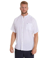 Charger l'image dans la galerie, ALL SIZE CHEMISE LIN COL MAO Blanc