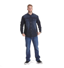 Charger l'image dans la galerie, ALL SIZE CHEMISE JEANS Bleu Foncé SPECIAL GRANDE LONGUEUR