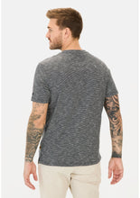 Charger l'image dans la galerie, CAMEL ACTIVE TEE SHIRT BOUTONS RAYE Marine