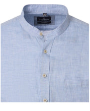 Charger l'image dans la galerie, CASA MODA CHEMISE LIN ML COL MAO Bleu ciel