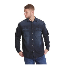 Charger l'image dans la galerie, ALL SIZE CHEMISE JEANS Bleu Foncé SPECIAL GRANDE LONGUEUR