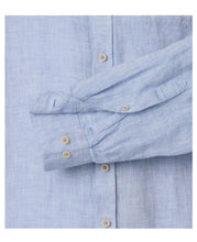 Charger l'image dans la galerie, CASA MODA CHEMISE LIN ML COL MAO Bleu ciel