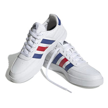 Charger l'image dans la galerie, ADIDAS BREAKNET 2.0 Blanc rayé bleu rouge
