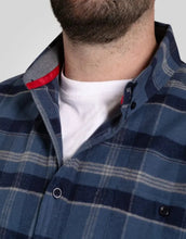 Charger l'image dans la galerie, DUKE CHEMISE GRANDE LONGUEUR A CARREAUX Bleu