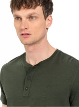 Charger l'image dans la galerie, CAMEL ACTIVE TEE SHIRT BOUTON Kaki