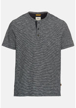 Charger l'image dans la galerie, CAMEL ACTIVE TEE SHIRT BOUTONS RAYE Marine