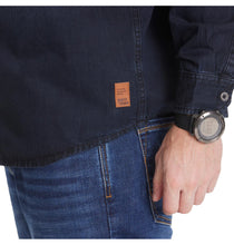 Charger l'image dans la galerie, ALL SIZE CHEMISE JEANS Bleu Foncé SPECIAL GRANDE LONGUEUR