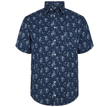 Charger l'image dans la galerie, ALL SIZE GRANDE LONGUEUR CHEMISE FLEURS Marine