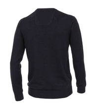 Charger l'image dans la galerie, CASA MODA PULL COL V COTON Marine