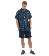 Charger l'image dans la galerie, ALL SIZE GRANDE LONGUEUR CHEMISE FLEURS Marine