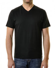 Charger l'image dans la galerie, RAGMAN TEE SHIRT COL V LOTX2 GRANDE LONGUEUR Noir