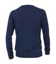 Charger l'image dans la galerie, CASA MODA PULL COL V COTON Bleu
