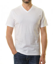 Charger l'image dans la galerie, RAGMAN TEE SHIRT COL V LOTX2 GRANDE LONGUEUR Blanc