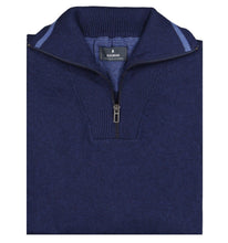 Charger l&#39;image dans la galerie, RAGMAN PULL COL ZIP COTON CASHMERE Marine
