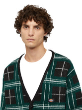 Charger l&#39;image dans la galerie, DICKIES CARDIGAN CARREAUX Noir Vert
