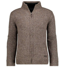 Charger l&#39;image dans la galerie, RAGMAN VESTE GRANDE LONGUEUR  FULL ZIP LAINE doublée POLAIRE Marron
