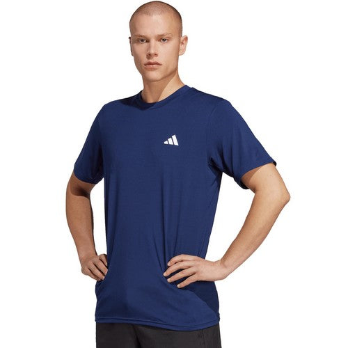 ADIDAS TEE SHIRT STRETCH GRANDE LONGUEUR Marine