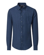Charger l'image dans la galerie, CASA MODA CHEMISE LIN ML Marine
