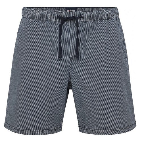 NORTH SHORT ELASTIQUE RAYE Bleu