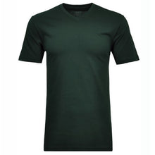 Charger l&#39;image dans la galerie, RAGMAN TEE SHIRT COL V GRANDE LONGUEUR Vert sapin
