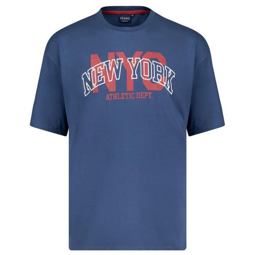 ADAMO TEE SHIRT NEW YORK Bleu jeans