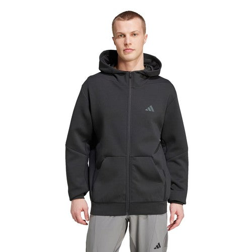 ADIDAS JOGGING VESTE ZIP GRANDE LONGUEUR Noir