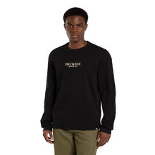 Charger l&#39;image dans la galerie, DICKIES WAFFLE TEE SHIRT ML Noir
