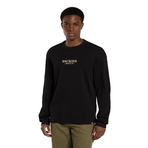 DICKIES WAFFLE TEE SHIRT ML Noir