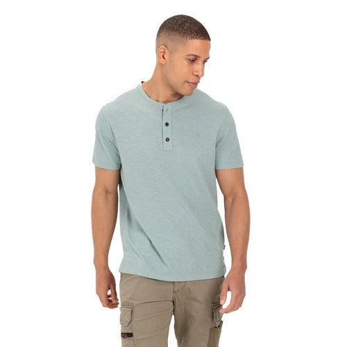 CAMEL ACTIVE TEES SHIRT BOUTON Vert amande