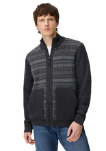 Charger l&#39;image dans la galerie, CAMEL ACTIVE GILET 100% LAINE IMPRIME Marine
