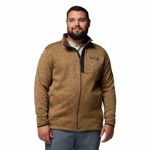 COLUMBIA SWEAT FULL ZIP Marron