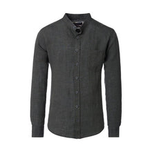 Charger l&#39;image dans la galerie, CASA MODA CHEMISE LIN COL MAO Kaki
