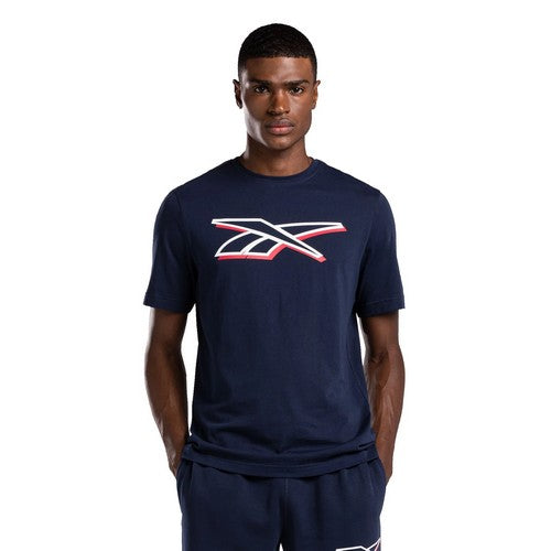 REEBOK TEE SHIRT LOGO Marine